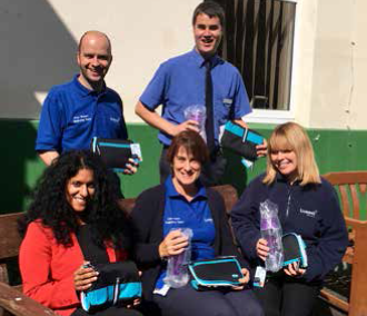 Team at Livewell Southwest with Prizes