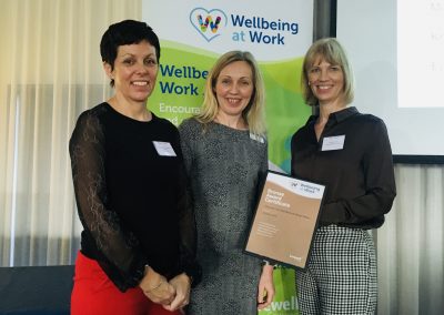 Local businesses celebrating their Wellbeing Bronze Award