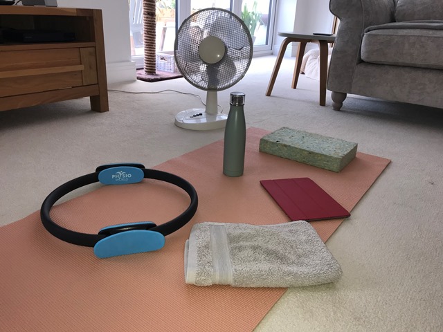 Exercise equipment at home for pilates