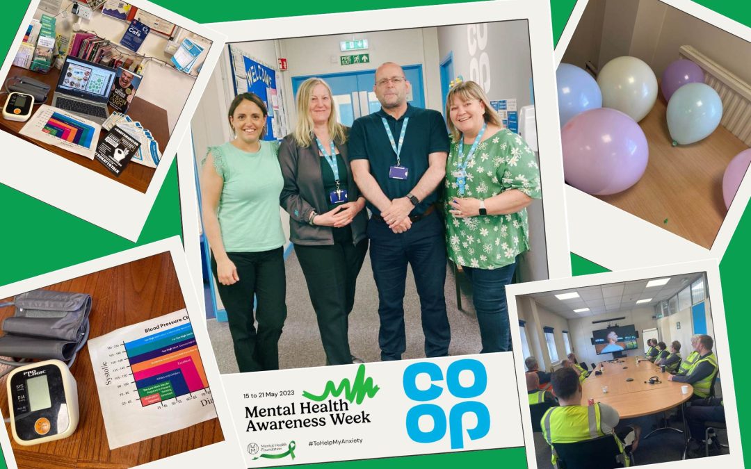 Images from the Co-op on their Mental Health Awareness Week